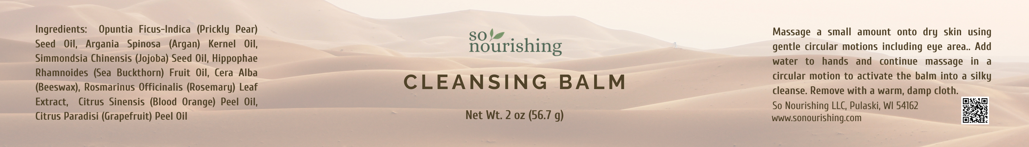 So Nourishing Cleansing Balm